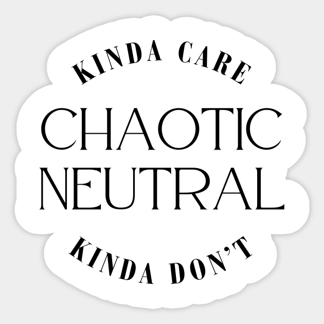 Chaotic Neutral Sticker by brewok123